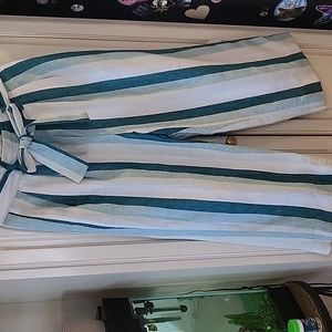 J Crew cropped striped pants